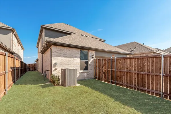 a backyard of a house