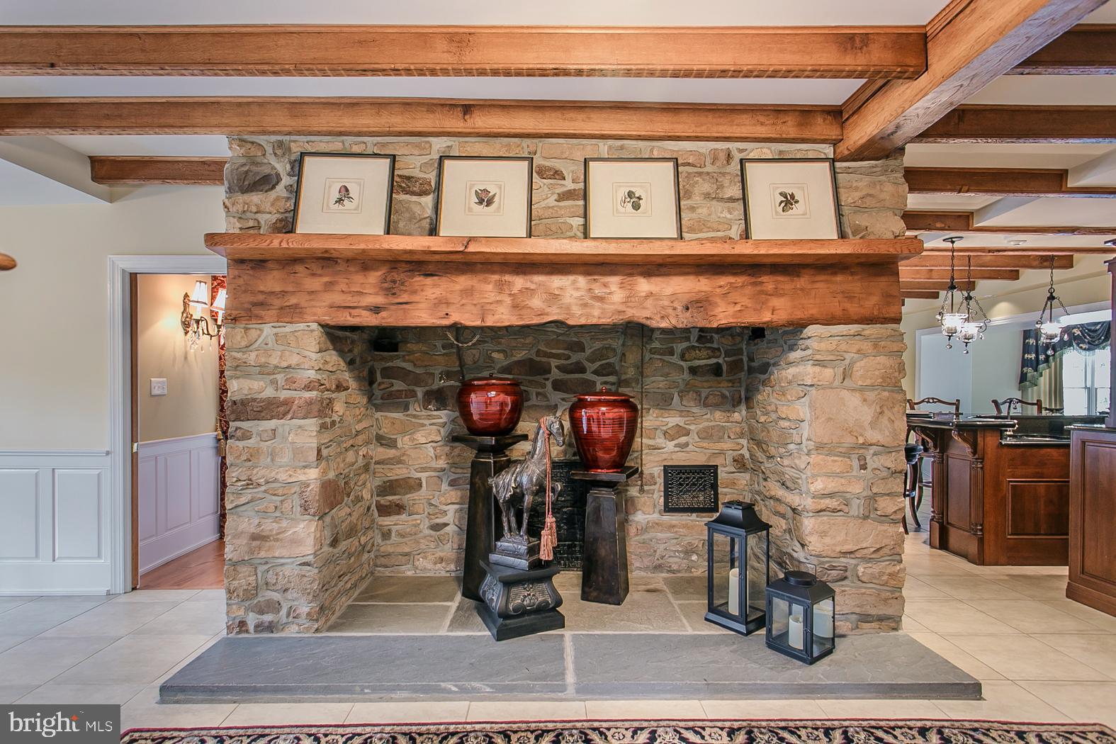 3130 Mill Road Norristown, PA 19403 - Photo 22 of 47 Entrance Room w/historic walk-in fireplace