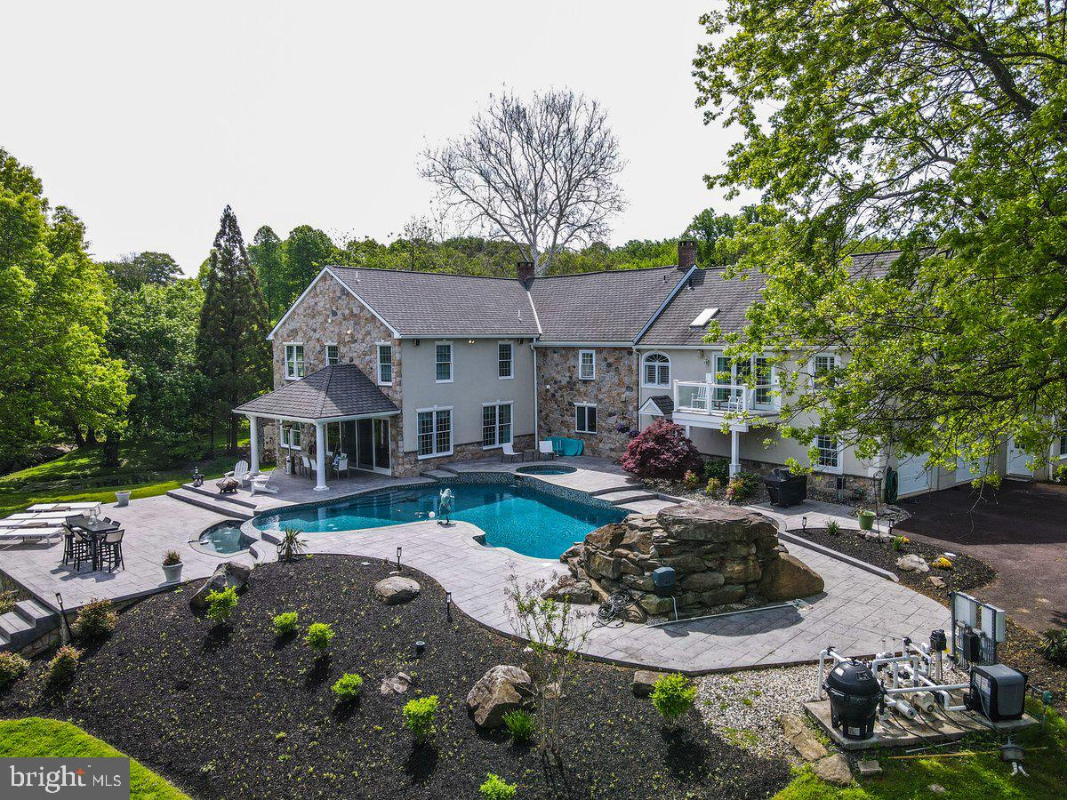 3130 Mill Road Norristown, PA 19403 - Photo 9 of 47 Rear of House with Pool