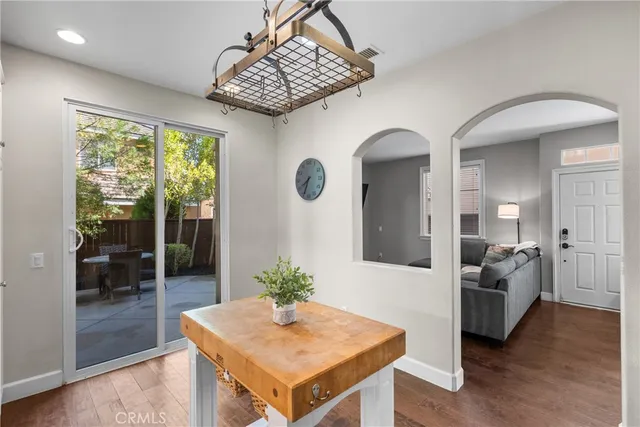 a living room with furniture and window