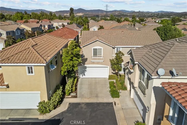 an aerial view of multiple houses