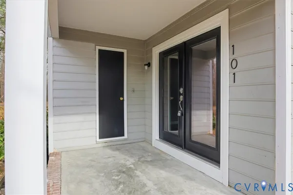 a view of front door