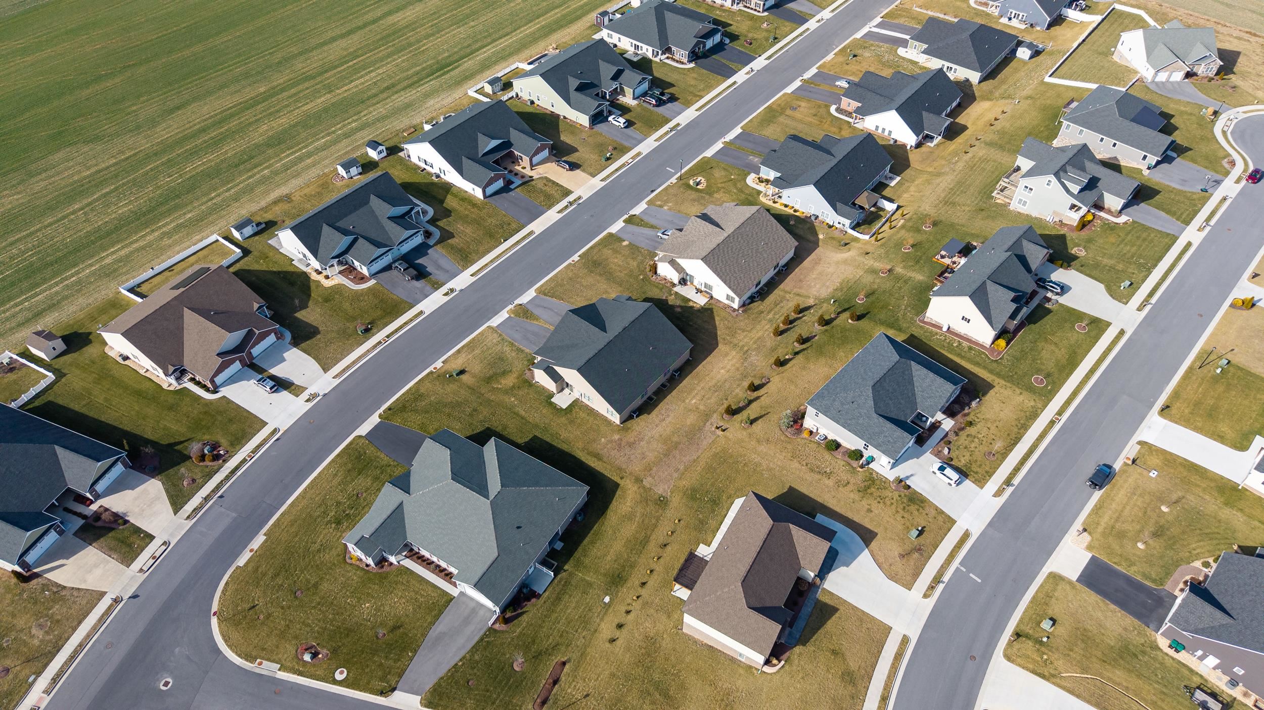 136 Millstone Street Bridgewater, VA 22812 - Photo 67 of 75 an aerial view of a house with a swimming pool