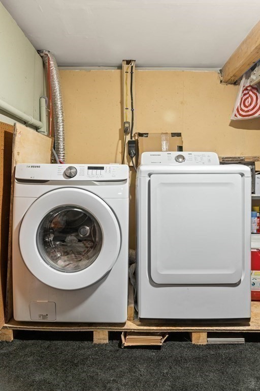 73 Baldwin Road Billerica, MA 01821 - Photo 31 of 40 a utility room with dryer and washer