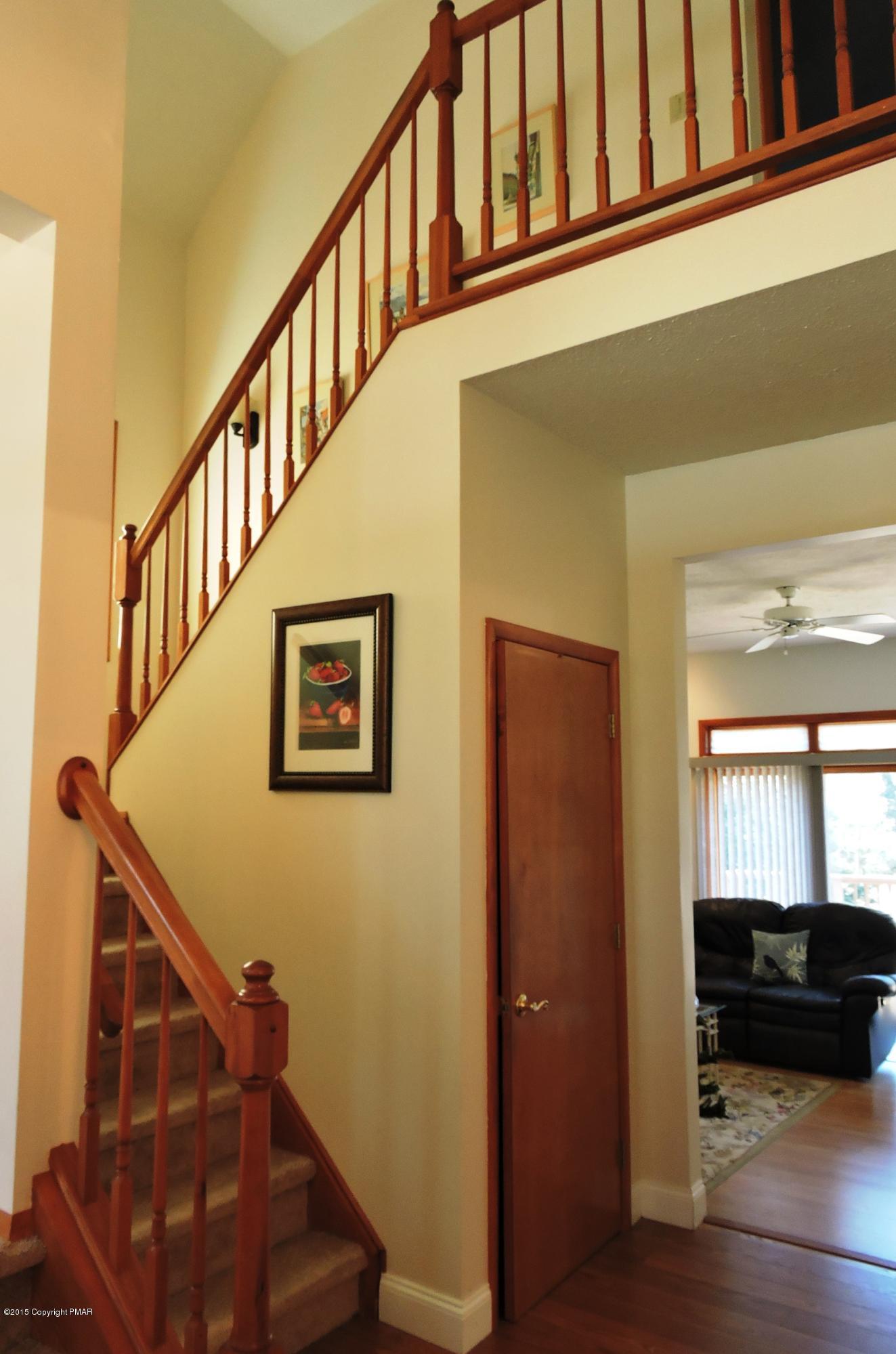 5138 Hounds Ear Road Tobyhanna, PA 18466 - Photo 32 of 56 Wooden Staircase to Second Level