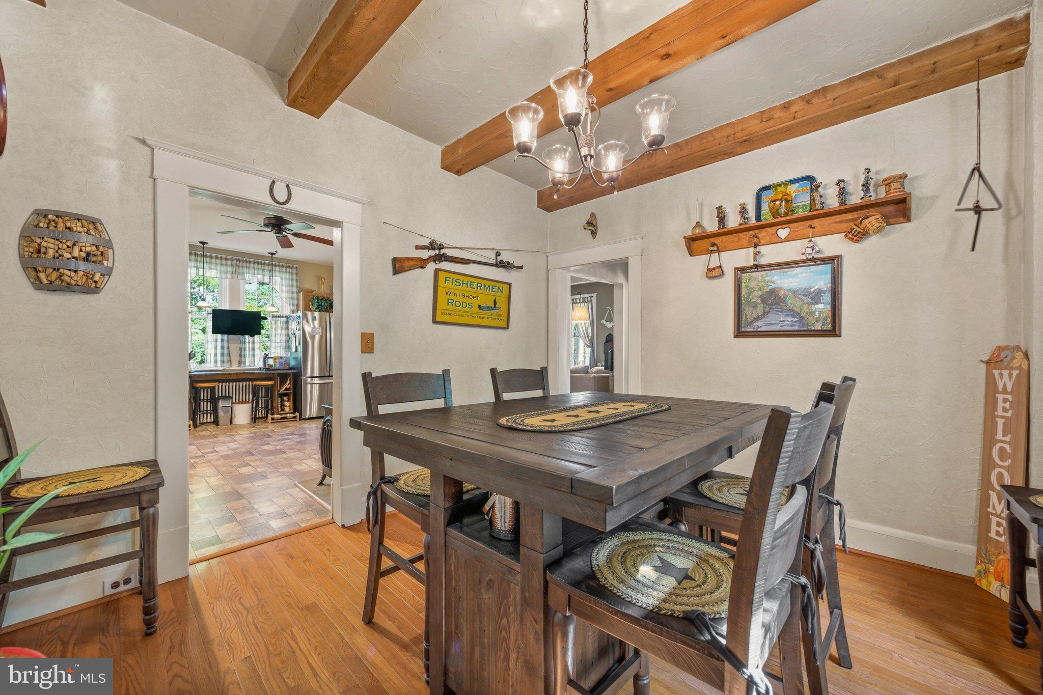 522 Old Hammonds Ferry Road Linthicum Heights, MD 21090 - Photo 16 of 109 Charming dining space with rustic accents.