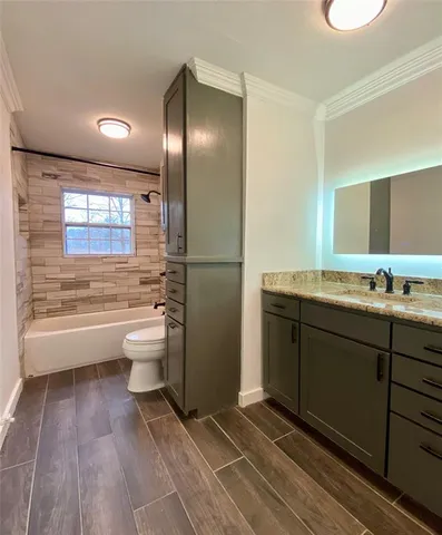 a bathroom with a sink and a bathtub