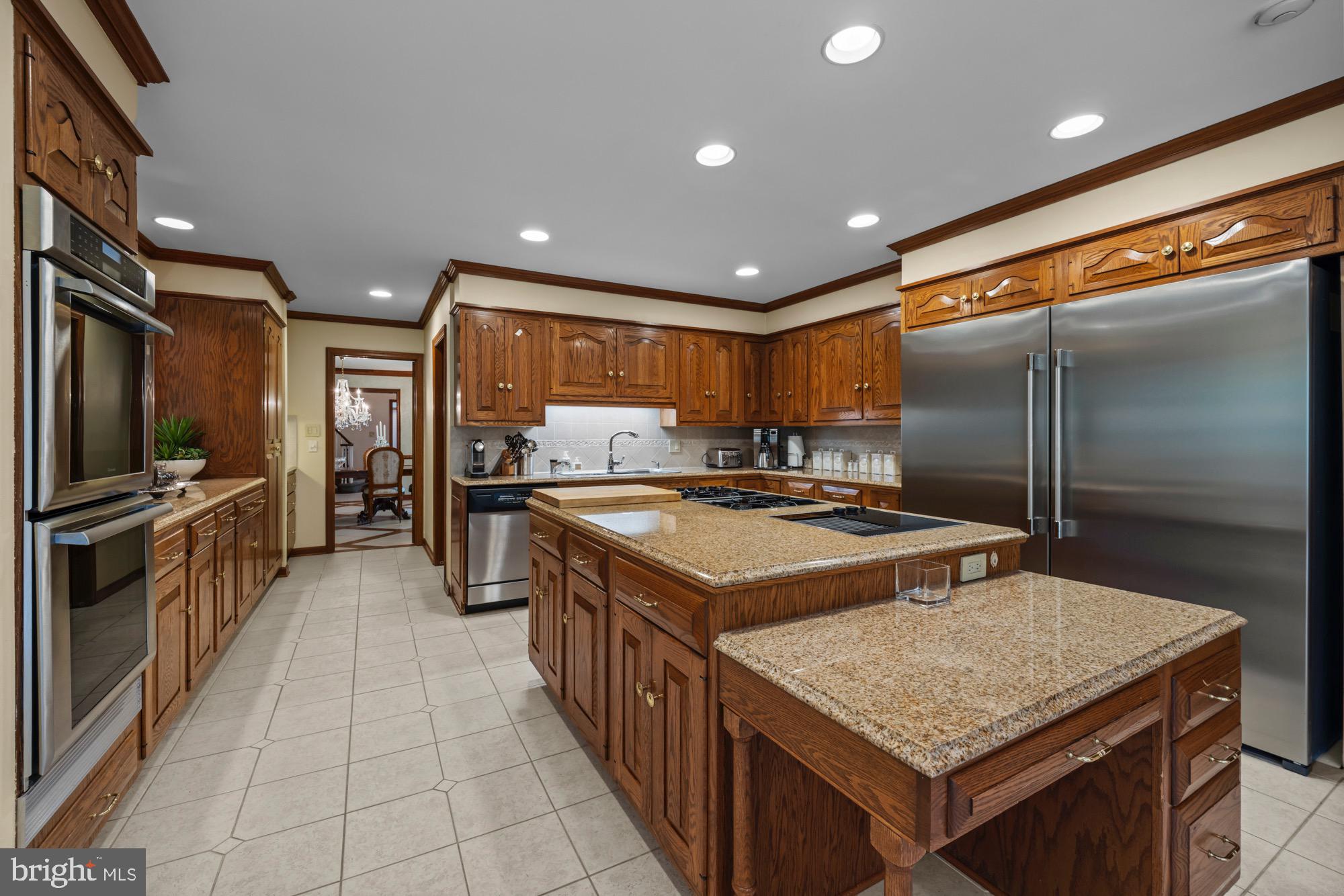 1528 Mays Landing Road Hammonton, NJ 08037 - Photo 13 of 94 a kitchen with stainless steel appliances granite countertop a stove refrigerator and a sink