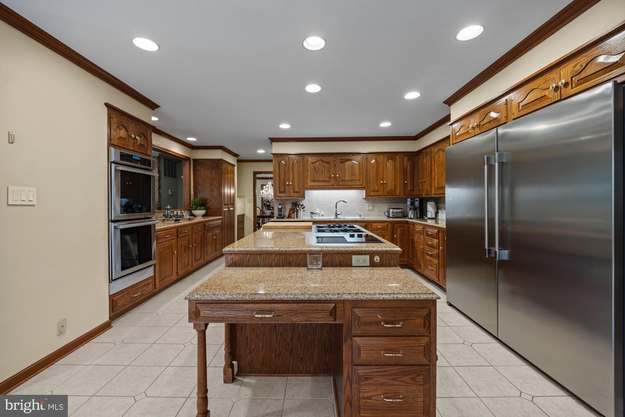 1528 Mays Landing Road Hammonton, NJ 08037 - Photo 14 of 94 a kitchen with stainless steel appliances granite countertop a stove a refrigerator and a sink