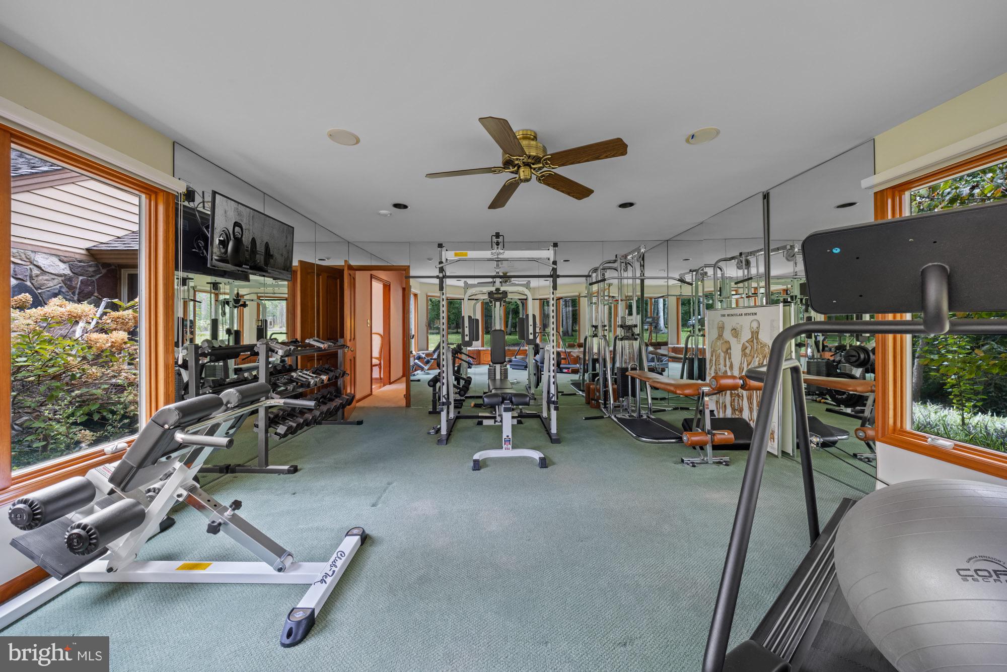 1528 Mays Landing Road Hammonton, NJ 08037 - Photo 35 of 94 a view of a room with gym equipment