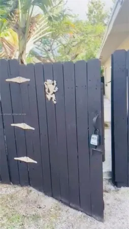 a backyard of a house