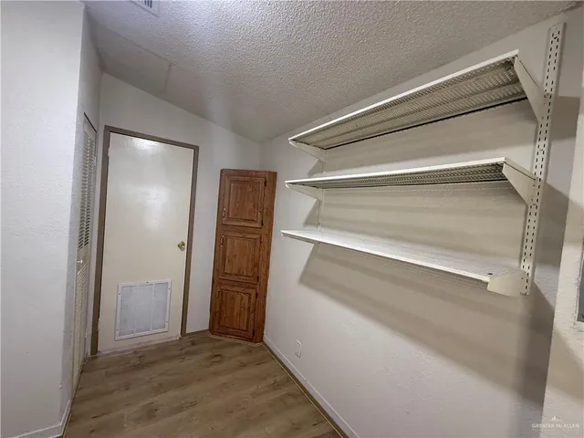 a view of closet area