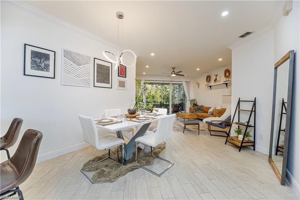 a workspace with furniture and a window