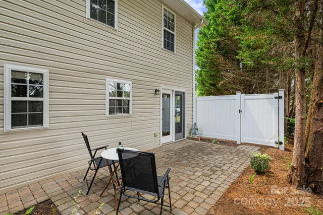 a backyard of a house