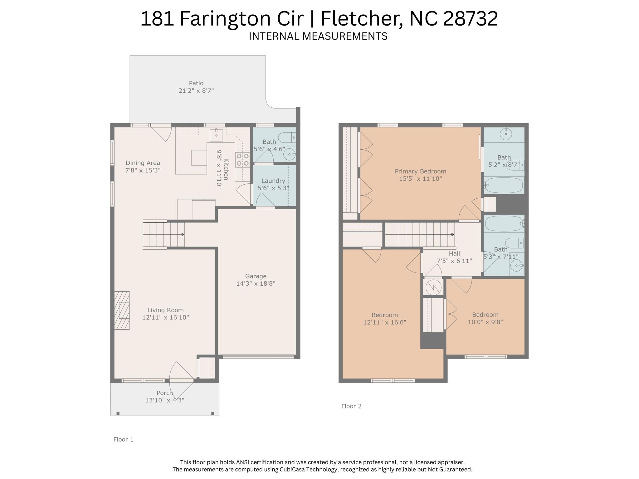 181 Farington Circle Fletcher, NC 28732 - Photo 27 of 33 a picture of a floor plan