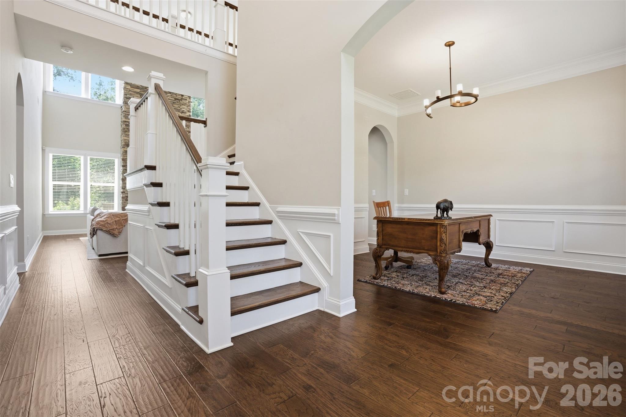 14022 Salem Ridge Road Huntersville, NC 28078 - Photo 8 of 38 a view of entryway and hall with wooden floor