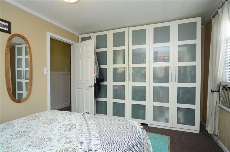 2006 Beaver Road Ambridge, PA 15003 - Photo 13 of 25 Lots of storage space in this master bedroom. Floor to ceiling closets recently installed provide immense storage!