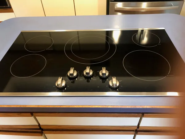 a closeup of a stove