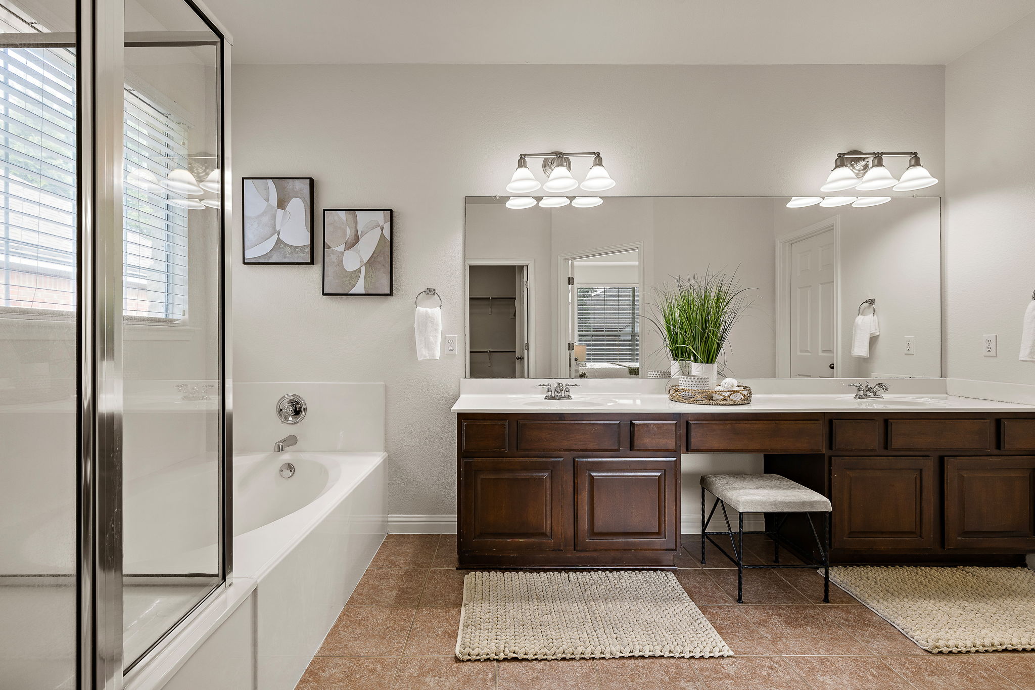1115 Canyon Maple Road Pflugerville, TX 78660 - Photo 20 of 34 Primary ensuite bathroom with a double vanity
