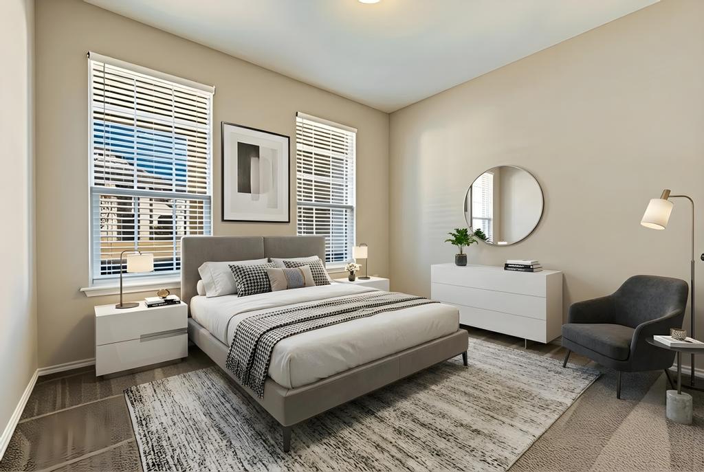 207 Telluride Drive Georgetown, TX 78626 - Photo 19 of 40 Bedroom #2 first floor featuring baseboards and light natural wall paint