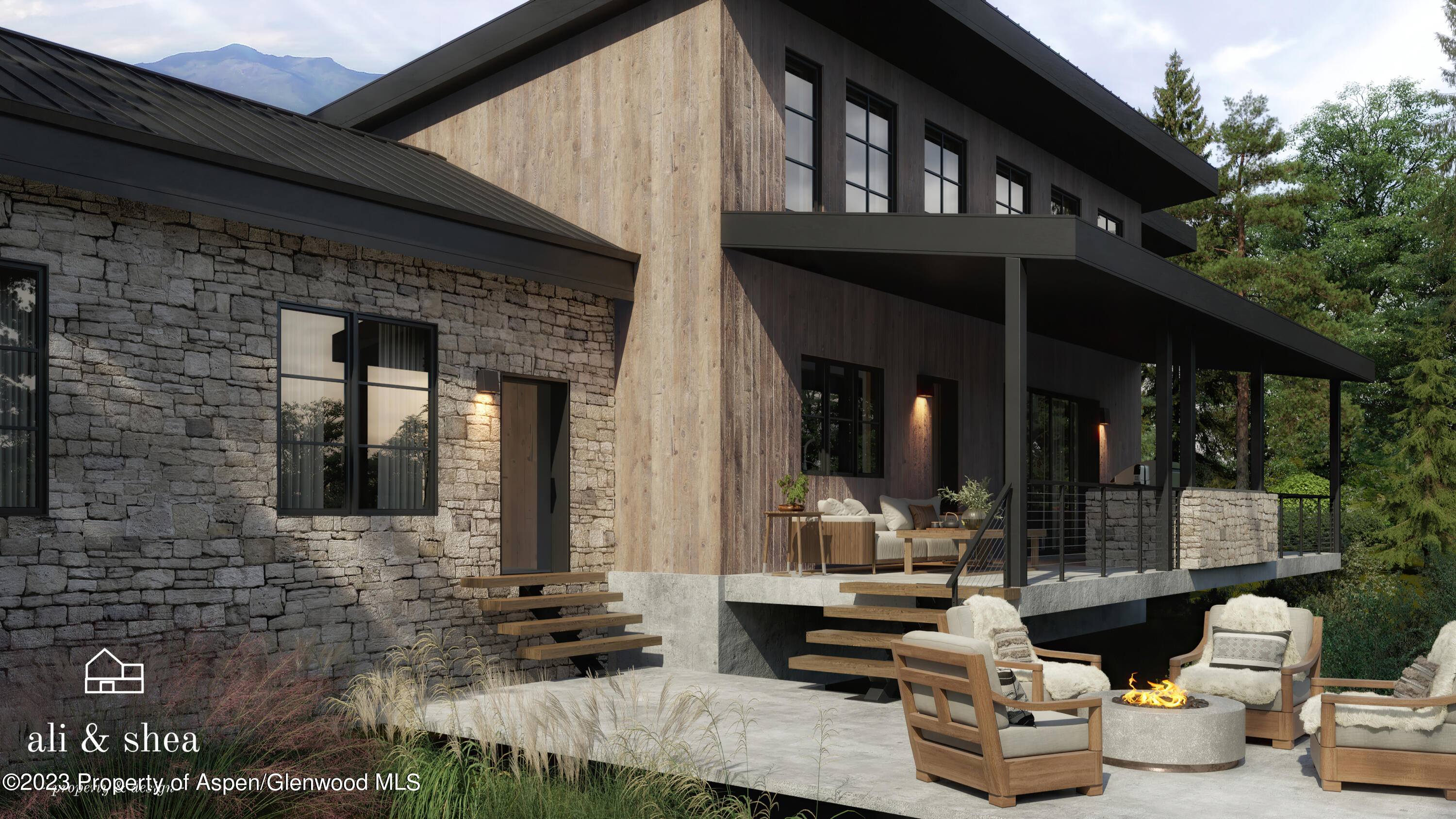 54 Red Tail Lane Aspen, CO 81611 - Photo 1 of 15 a building outdoor space with patio furniture and potted plants