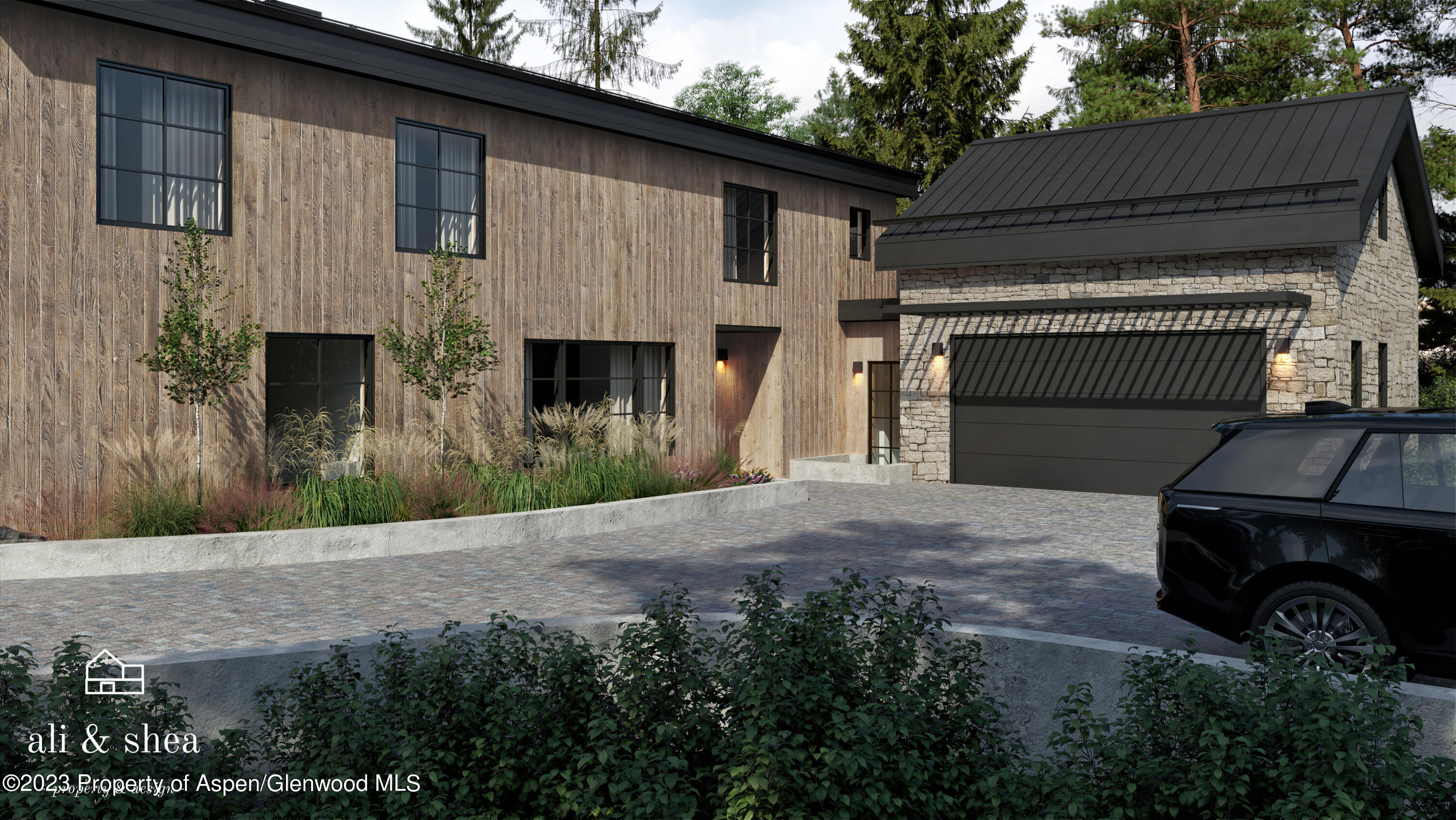 54 Red Tail Lane Aspen, CO 81611 - Photo 5 of 15 a front view of a house with a garden
