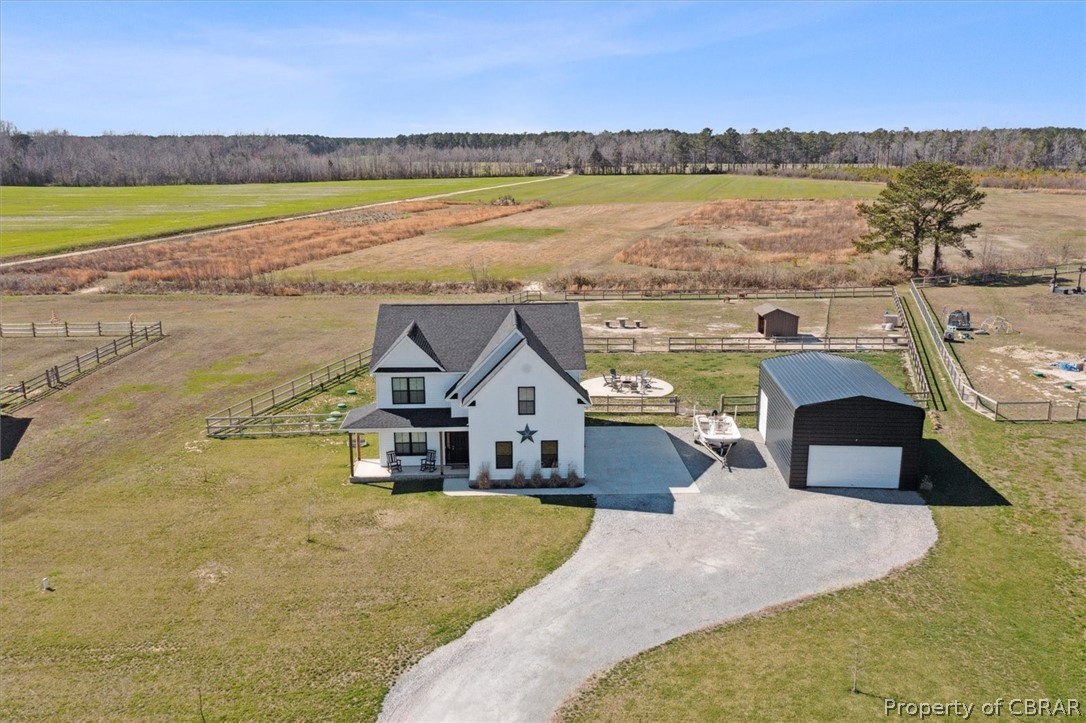2051 Holland Corner Road Suffolk, VA 23437 - Photo 47 of 50 Drone / aerial view featuring a rural view