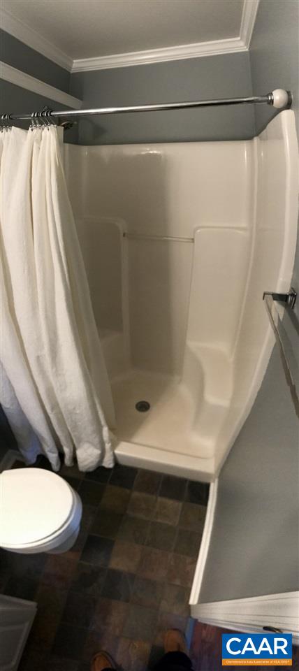 6845 Cabell Road Howardsville, VA 24562 - Photo 25 of 49 a bathroom with a toilet and a shower