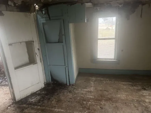a view of a storage and utility room