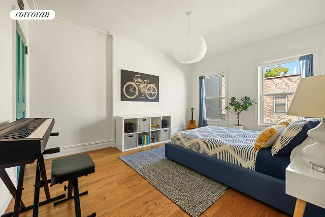 a workspace with a fireplace and breakfast area