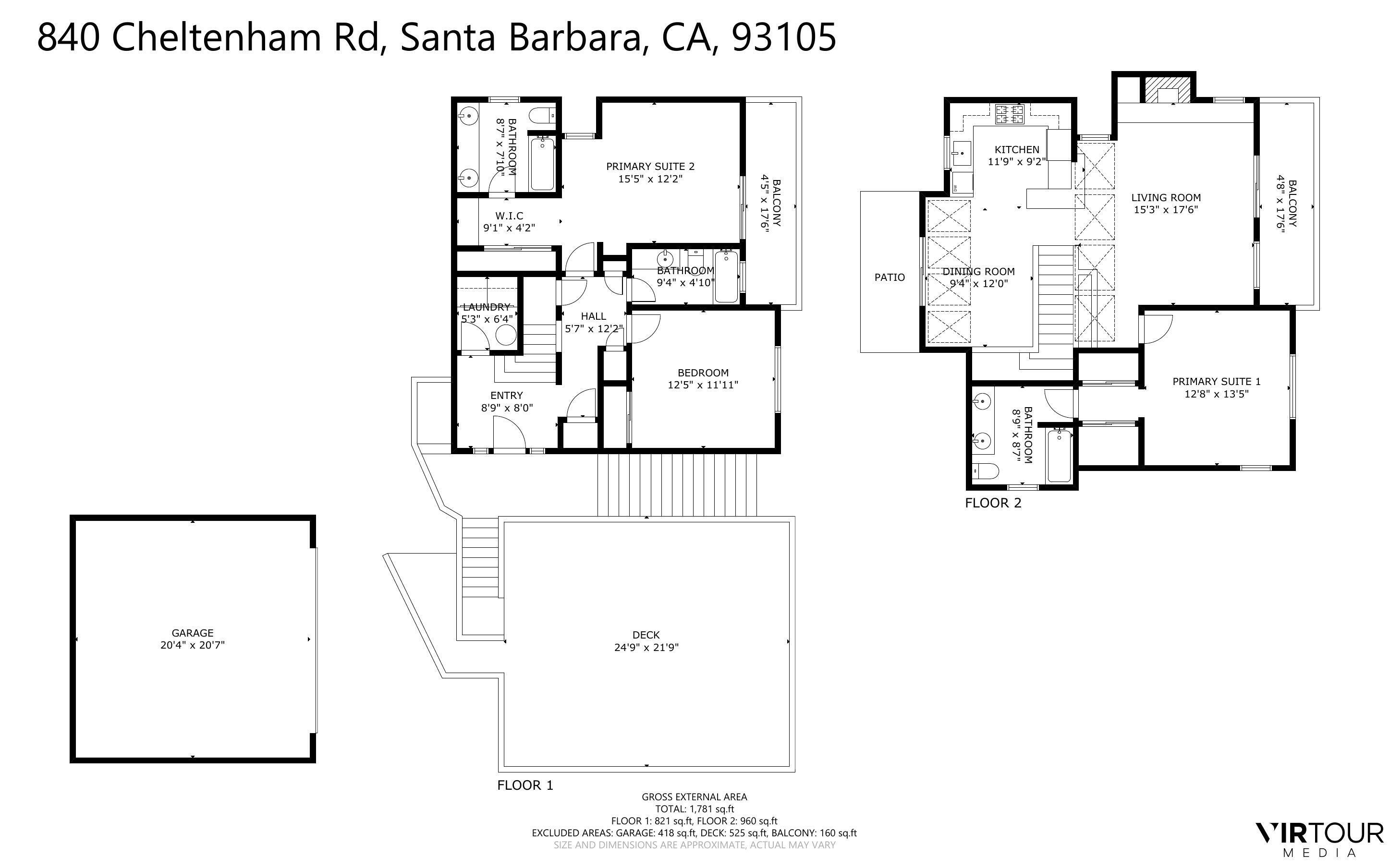 840 Cheltenham Road Santa Barbara, CA 93105 - Photo 36 of 36 Floor Plan