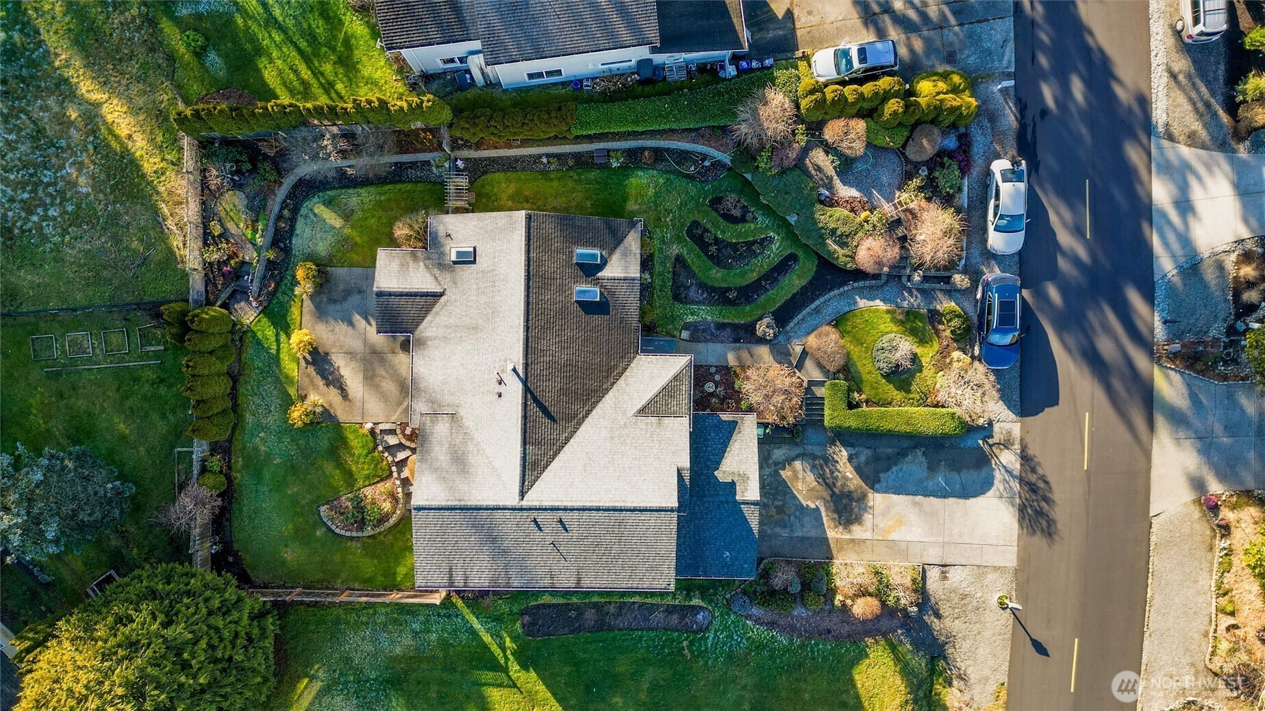 8148 Quinault Road Blaine, WA 98230 - Photo 36 of 40 an aerial view of houses with outdoor space