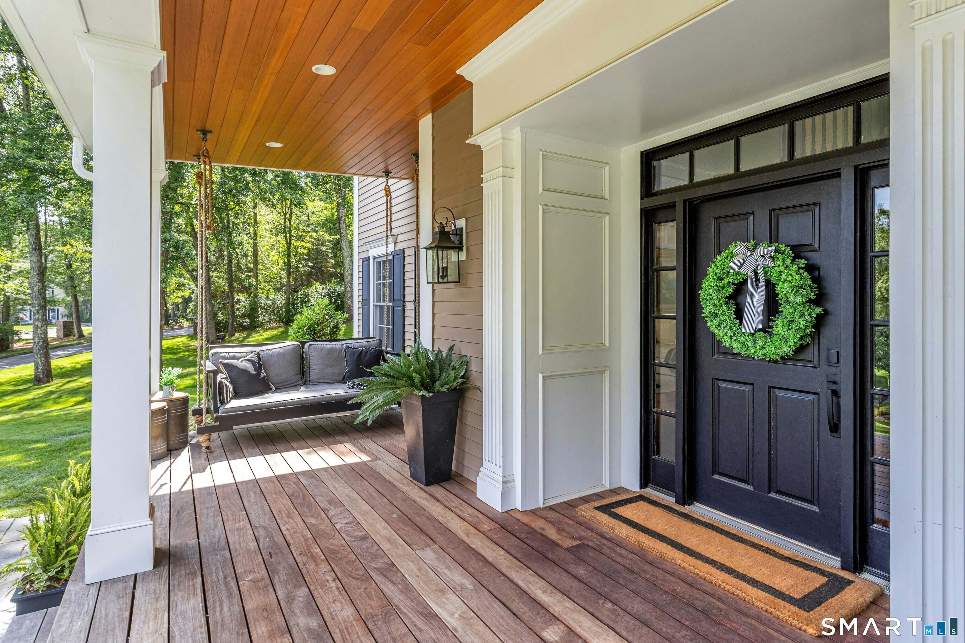 14 Turtle Ridge Court Ridgefield, CT 06877 - Photo 2 of 40 Serene Front Porch With Views of Conservation Space