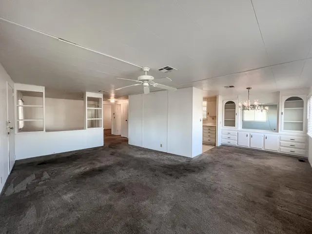 a view of a livingroom with a staircase