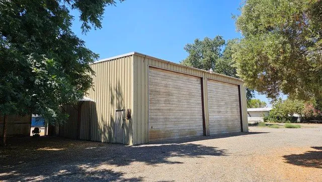 a backyard of a house