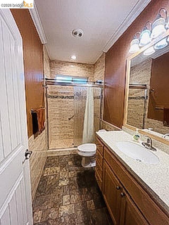 552 Bean Creek Road, Unit SPC 94 Scotts Valley, CA 95066 - Photo 12 of 23 a bathroom with a granite countertop sink toilet and shower