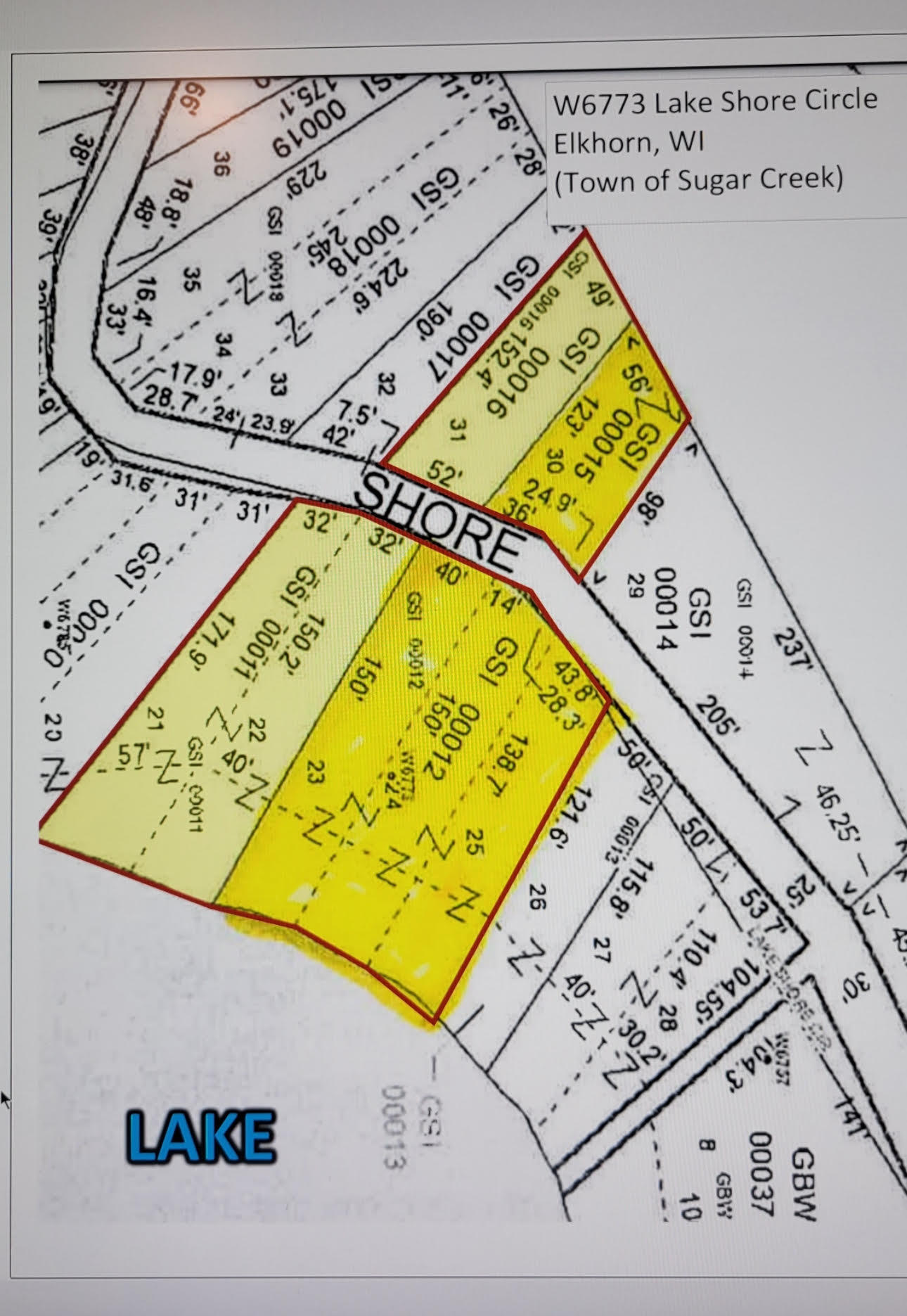 W6773 North Lakeshore Circle Sugar Creek, WI 53121 - Photo 2 of 36 Four Tax Keys