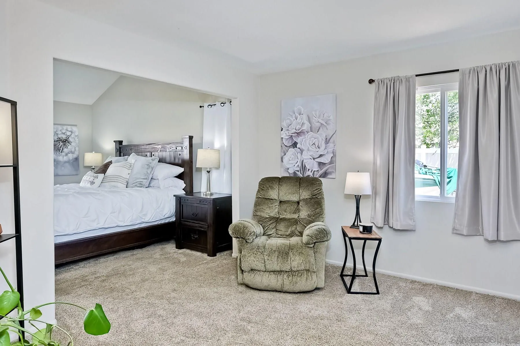 2866 Manzanita View Road Alpine, CA 91901 - Photo 24 of 39 a bedroom with furniture and a window