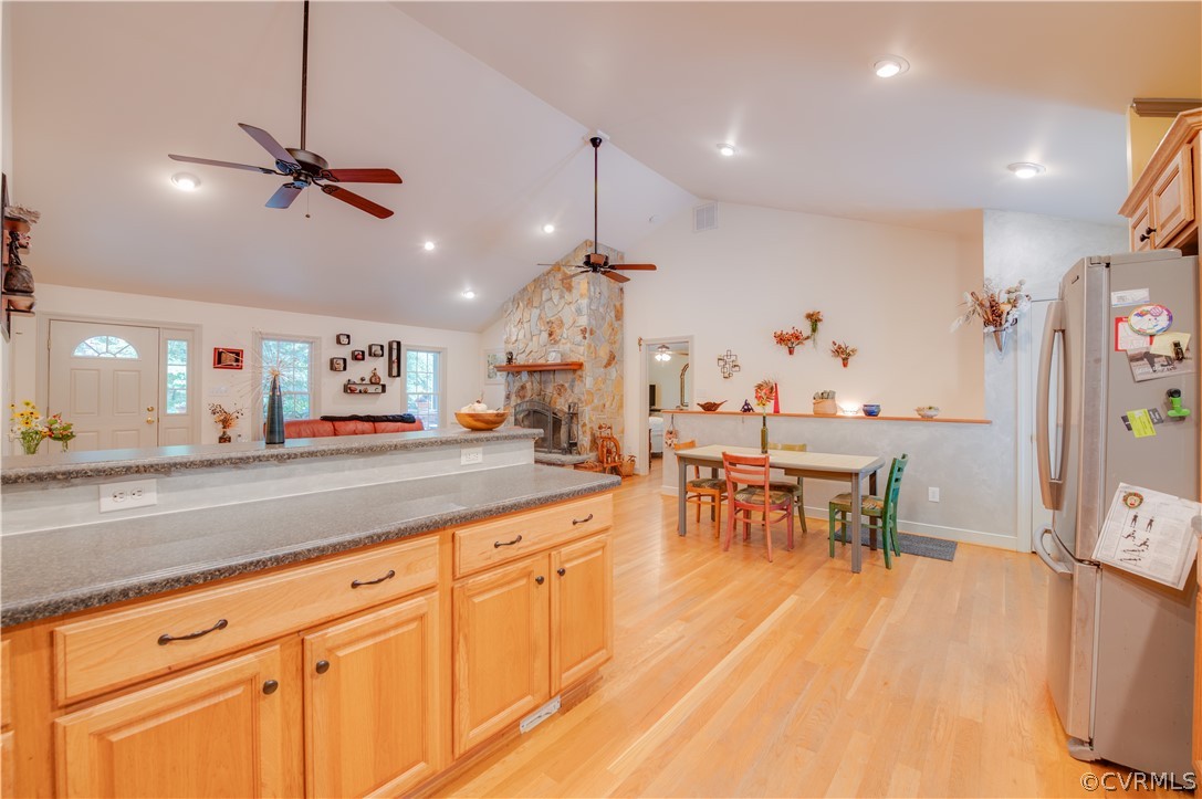 3940 Whitehall Road Sandy Hook, VA 23153 - Photo 28 of 49 a view of a kitchen and dining room