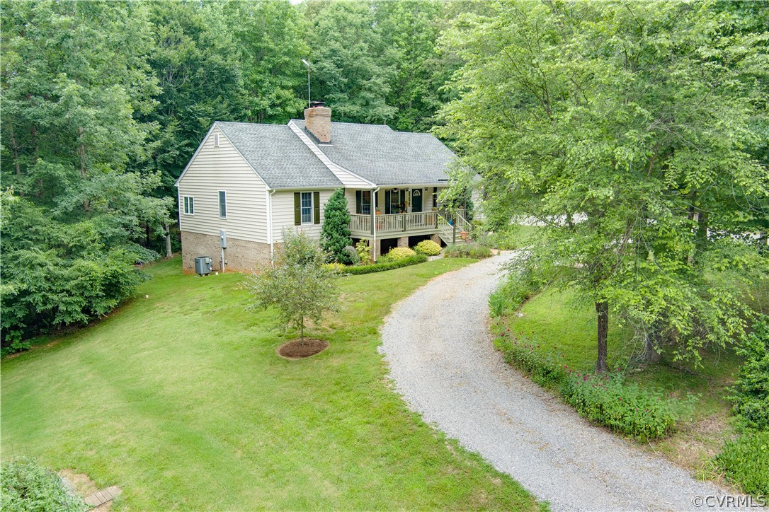 3940 Whitehall Road Sandy Hook, VA 23153 - Photo 3 of 49 an aerial view of a house
