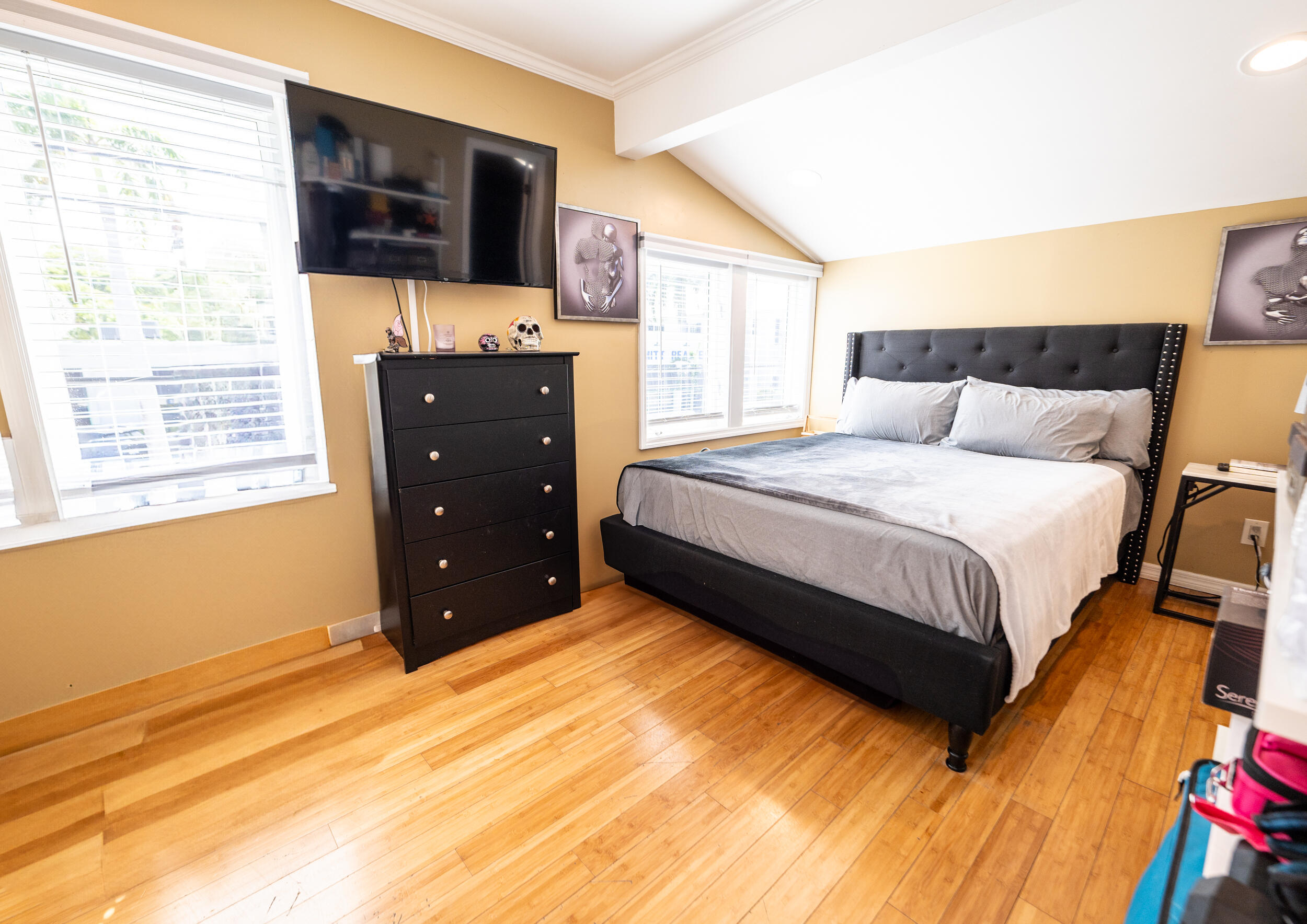 1124 Catherine Street, Unit 201 Key West, FL 33040 - Photo 10 of 21 a bedroom with a bed and a television