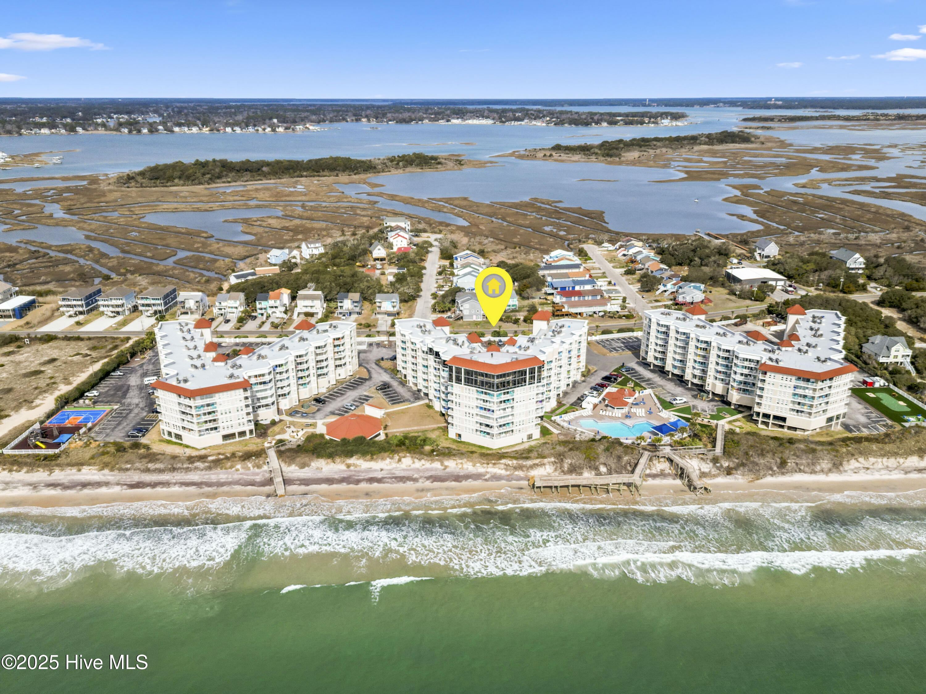 2000 New River Inlet Road, Unit 2304 North Topsail Beach, NC 28460 - Photo 28 of 40 Drone Aerial
