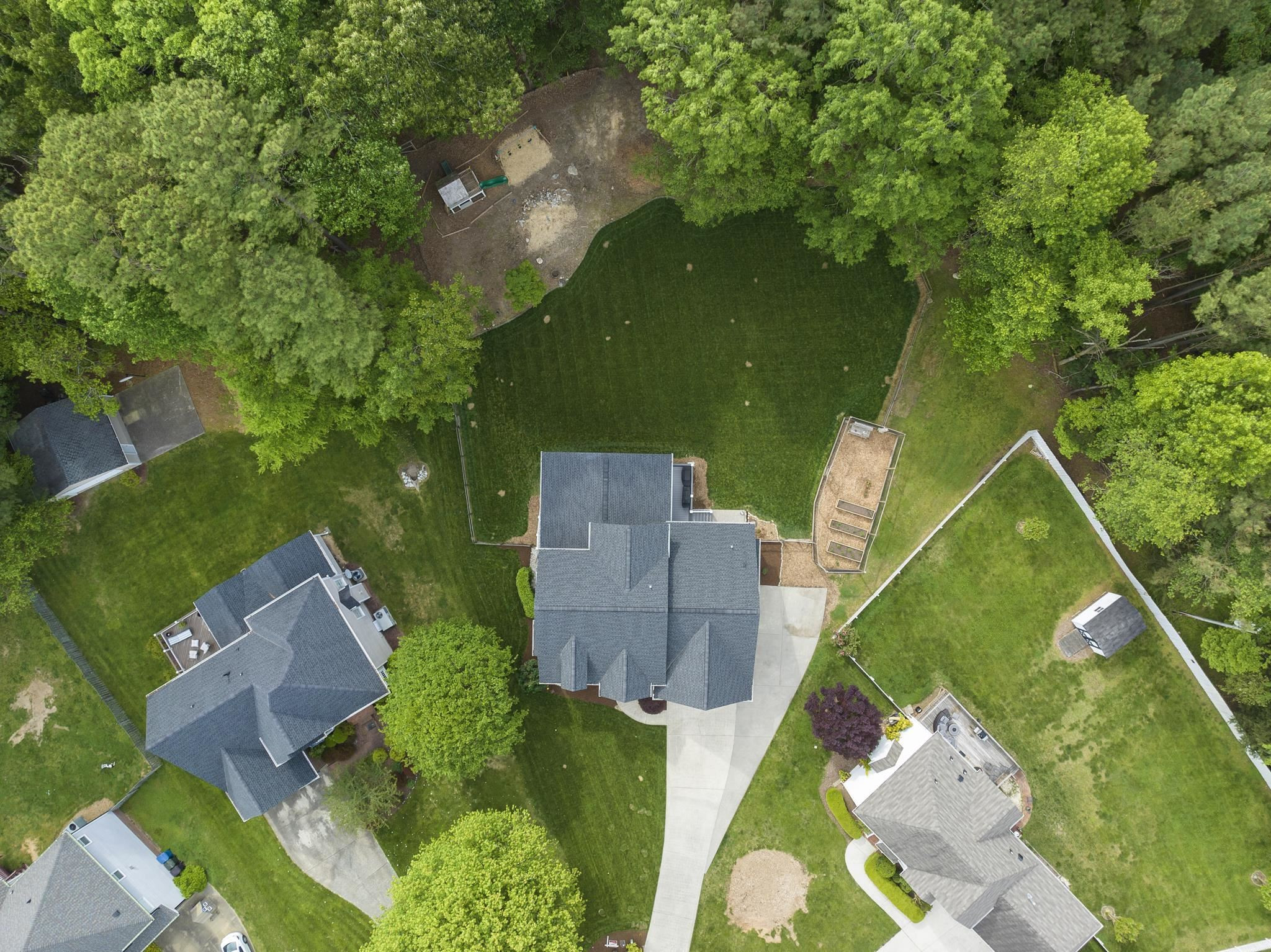 15 Otters Run Durham, NC 27712 - Photo 2 of 46 an aerial view of a house