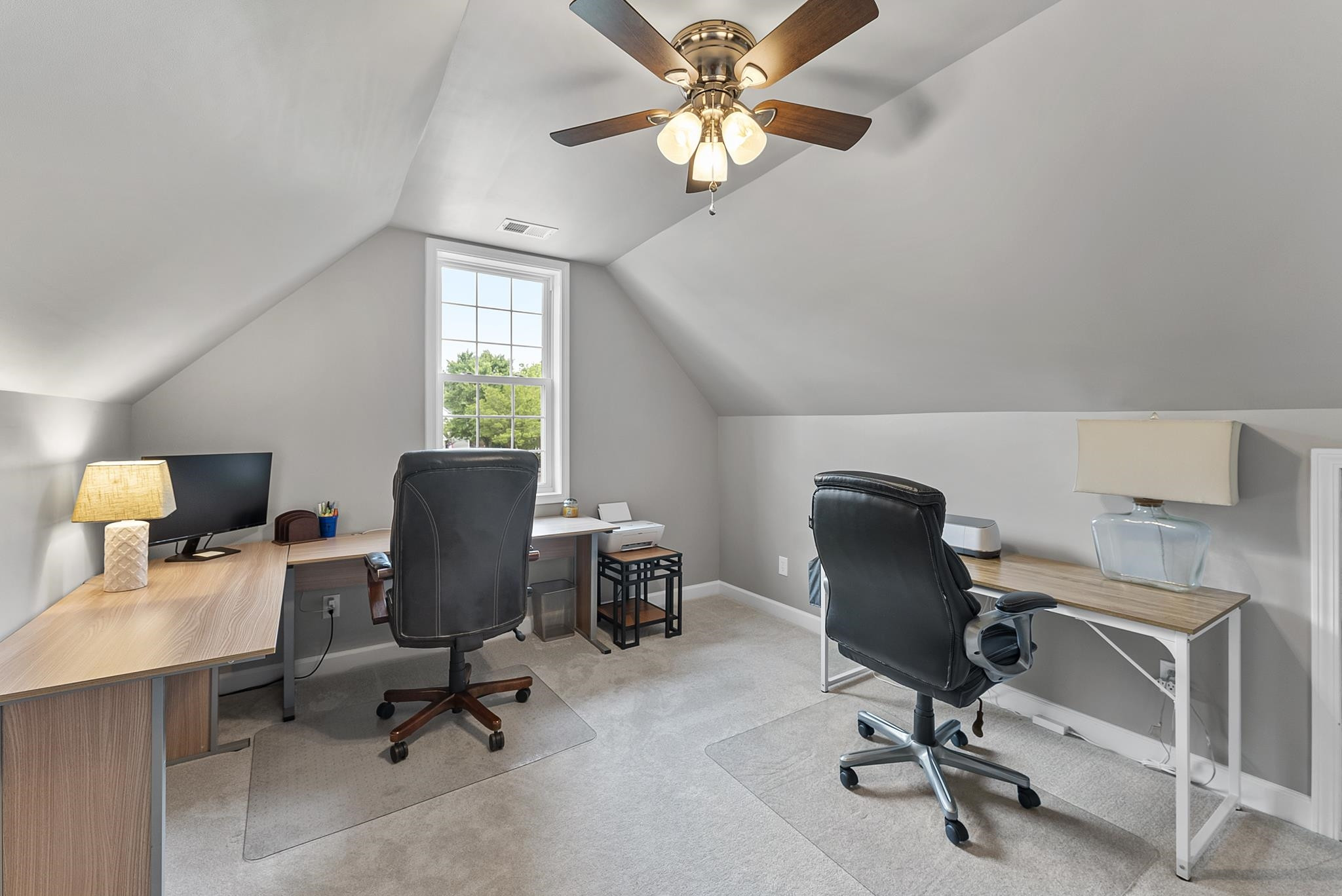 15 Otters Run Durham, NC 27712 - Photo 29 of 46 a view of a workspace with furniture and a window