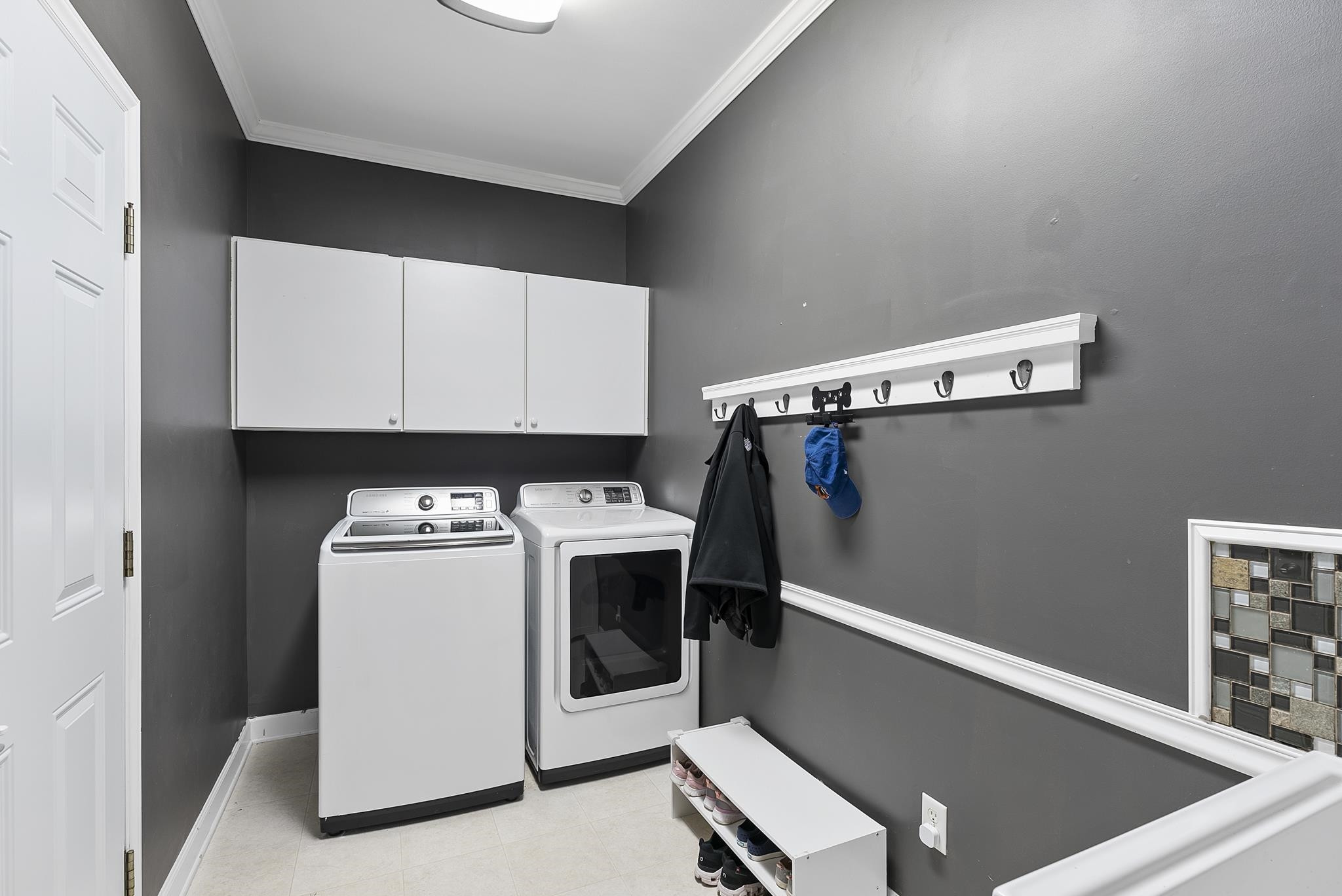 15 Otters Run Durham, NC 27712 - Photo 30 of 46 a view of storage and utility room with washer and dryer