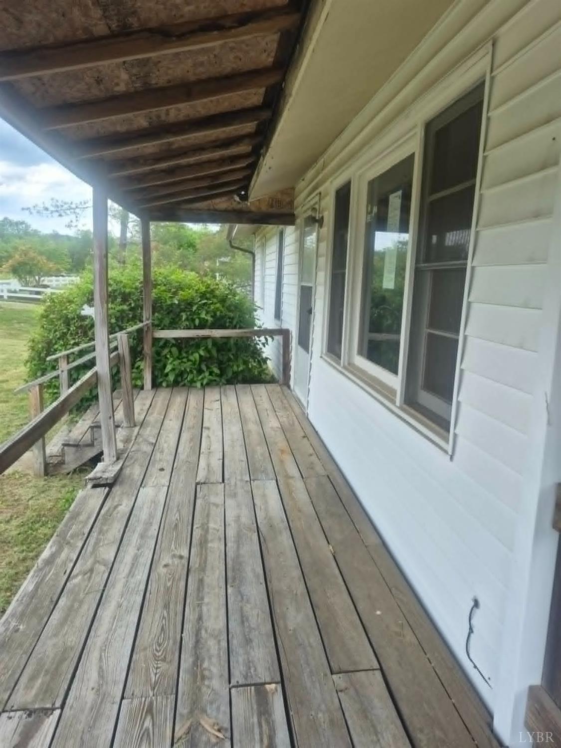 1165 Irving Road Thaxton, VA 24174 - Photo 8 of 20 a view of balcony with wooden floor