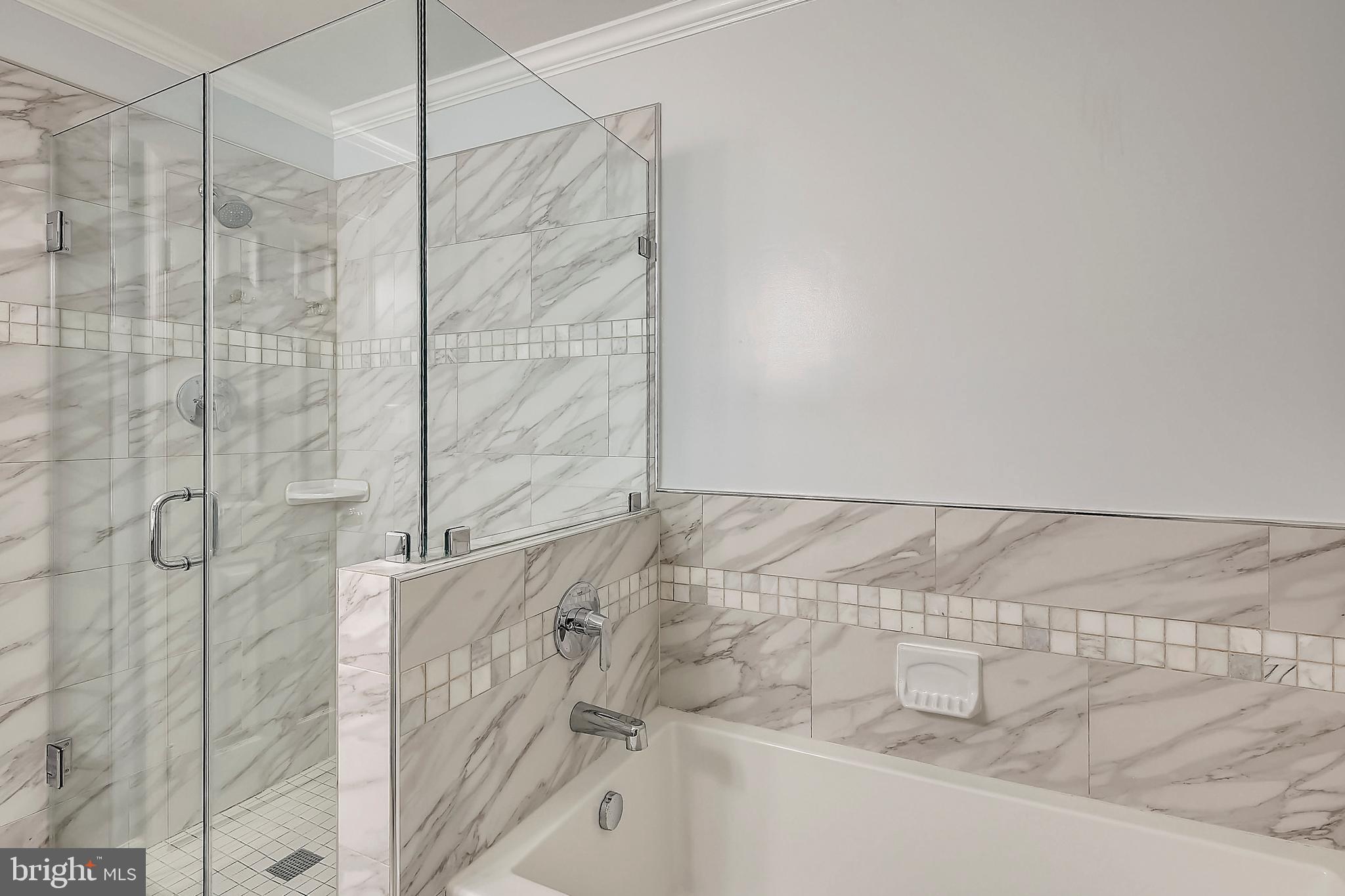 9929 Woodburn Road Silver Spring, MD 20901 - Photo 18 of 33 Walk in shower and separate soaking tub