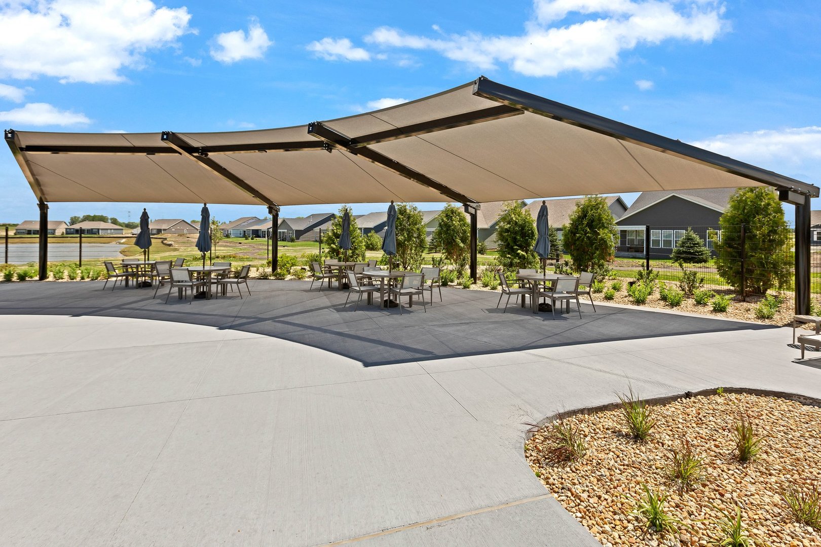 3274 Mirehaven Court Aurora, IL 60503 - Photo 5 of 11 an outdoor space with furniture and umbrella