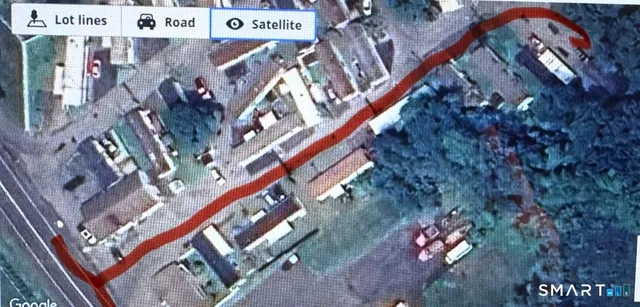 a close up of a street