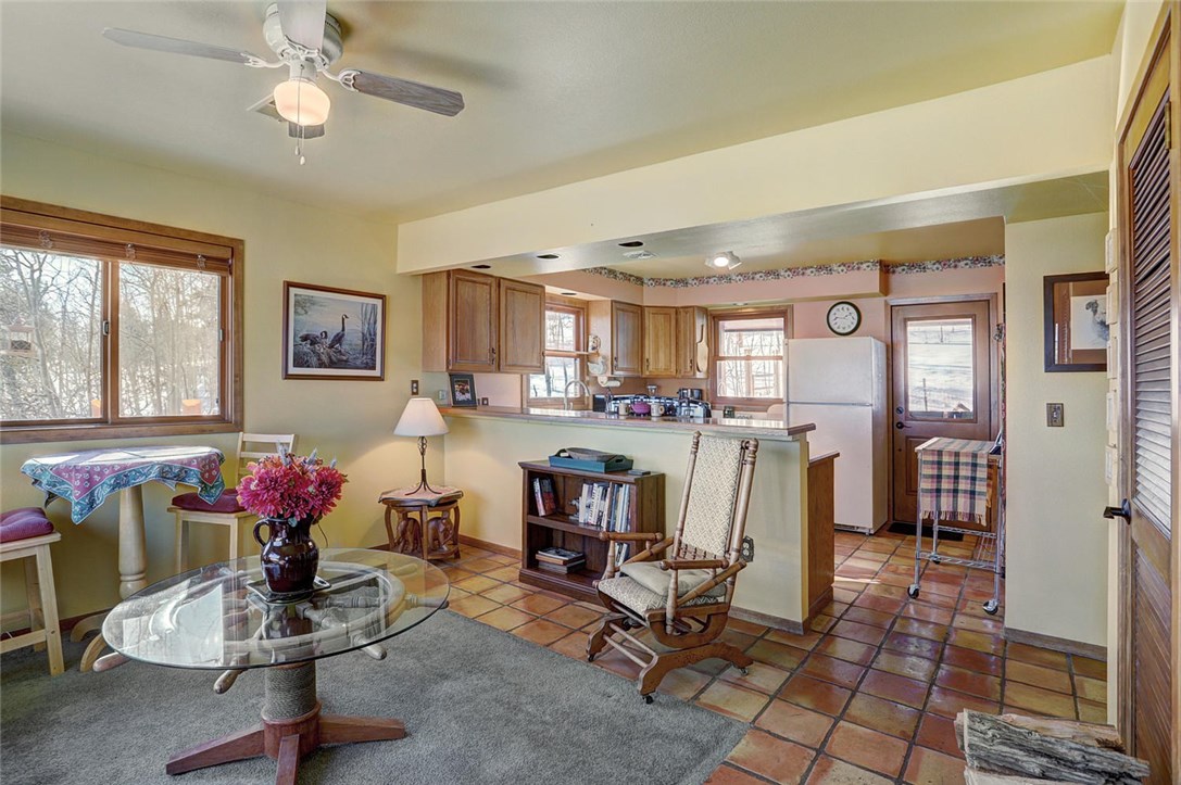 4283 Buffalo Ridge Road Como, CO 80432 - Photo 35 of 35 Open floor plan - Kitchen to the living area. Out the door to the left to collect wood or pay a visit to your storage shed.